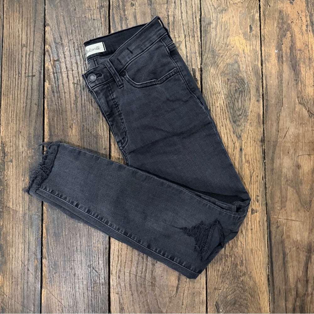 Madewell Women's Mid-Rise Skinny Jeans in Washed Black